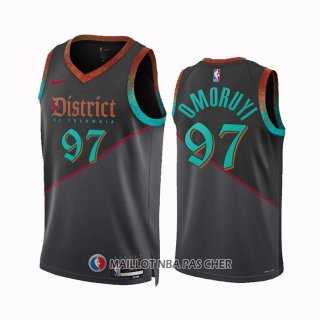 Maillot Washington Wizards Eugene Omoruyi NO 97 Ville 2023-24 Noir