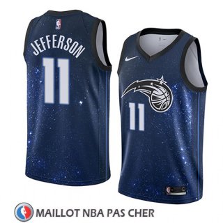 Maillot Orlando Magic Amile Jefferson No 11 Ciudad 2018 Bleu