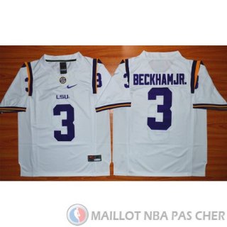Maillot NCAA Odell Beckham Jr. Blanc