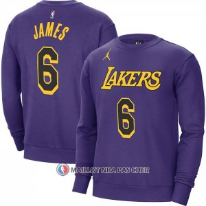 Maillot Manches Longues Los Angeles Lakers LeBron James 2022-23 Volet