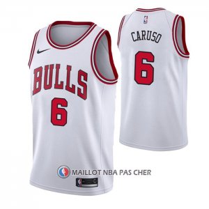 Maillot Chicago Bulls Alex Caruso NO 6 Association 2021 Blanc