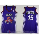 Maillot NBA Femme NBA Attrayant Carter Raptors 15# Purpura