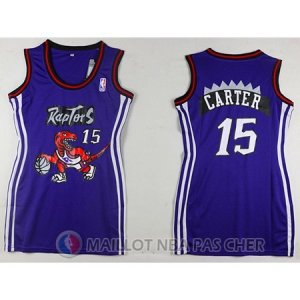 Maillot NBA Femme NBA Attrayant Carter Raptors 15# Purpura