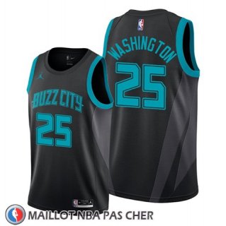 Maillot Charlotte Hornets P.j. Washington Ville 2018-19 Noir