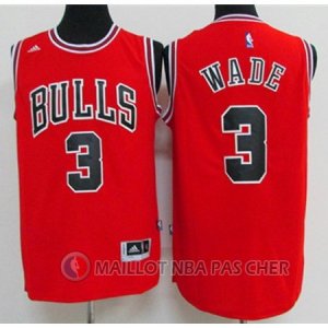 Maillot Chicago Bulls Wade 3# Rouge