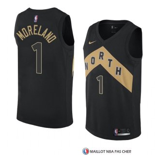 Maillot Tornto Raptors Eric Moreland Ville 2018 Noir