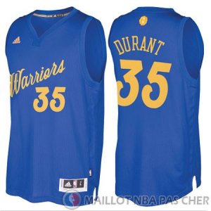 Maillot Durant Golden State Warriors Noel #35 Bleu
