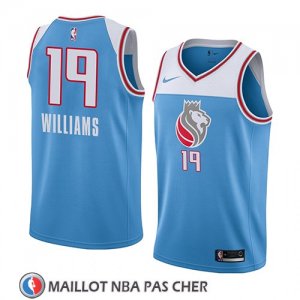 Maillot Sacramento Kings Troy Williams Ciudad 2018 Bleu