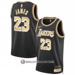 Maillot Los Angeles Lakers LeBron James Select Series Or Noir