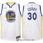 Maillot Enfant Golden State Warriors Curry 2017-18 30 Blanc