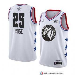 Maillot All Star 2019 Minnesota Timberwolves Derrick Rose Blanc