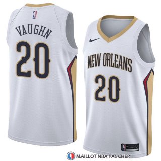 Maillot New Orleans Pelicans Rashad Vaughn Association 2018 Blanc