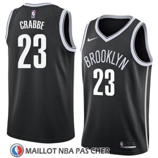 Maillot Brooklyn Nets Allen Crabbe No 23 Icon 2018 Noir