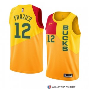 Maillot Milwaukee Bucks Tim Frazier Ville 2018-19 Jaune