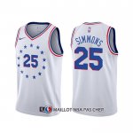 Maillot Philadelphia 76ers Ben Simmons Earned Blanc