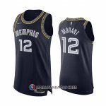 Maillot Memphis Grizzlies Ja Morant NO 12 Ville 2021-22 Authentique Bleu