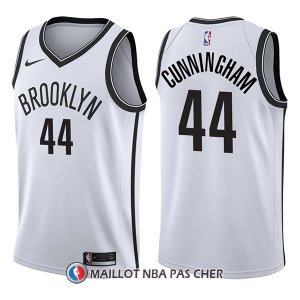 Maillot Brooklyn Nets Dante Cunningham Association 44 2017-18 Blanc