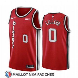 Maillot Portland Trail Blazers Damian Lillard Classic 2019-20 Rouge