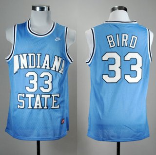 Maillot Bird Indiana State Sycamores #33 Bleu