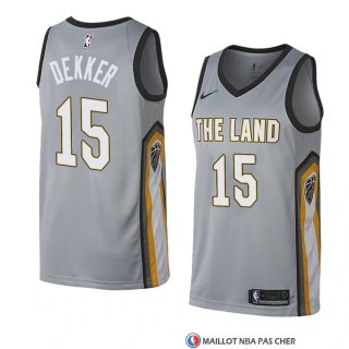 Maillot Cleveland Cavaliers Sam Dekker Ville 2018 Gris