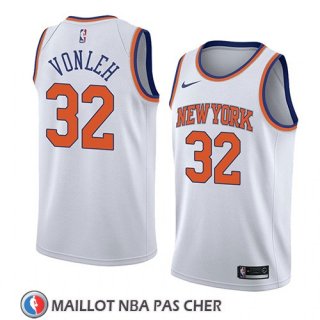 Maillot New York Knicks Noah Vonleh No 32 Association 2018 Blanc
