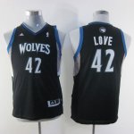 Maillot Enfant de Noir Love Minnesota Timberwolves Revolution 30 Maillot Enfant de Noir Love Minnesota Timberwolves Revolution 30