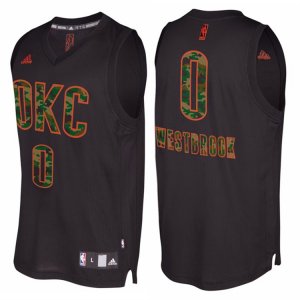 Maillot Camuoflage Mode Thunder Westbrook 0 Noir