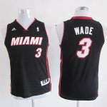 Maillot Enfant de Noir Wade Miami Heat Revolution 30