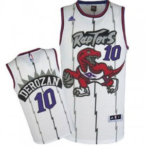 Maillot Retro Raptors Derozan 10 Blanca