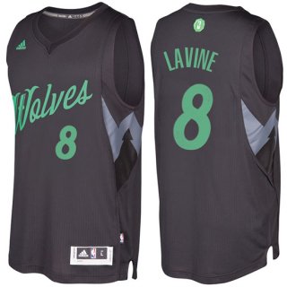 Maillot Navidad 2016 Zach Lavine Timberwolves 8 Noir