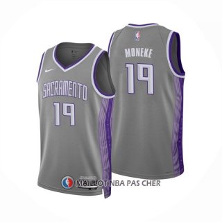 Maillot Sacramento Kings Chima Moneke NO 19 Ville 2022-23 Gris