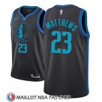 Maillot Dallas Mavericks Wesley Matthews Ciudad 2018-19 Bleu