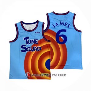 Maillot Tune Squad LeBron James No 6 Bleu