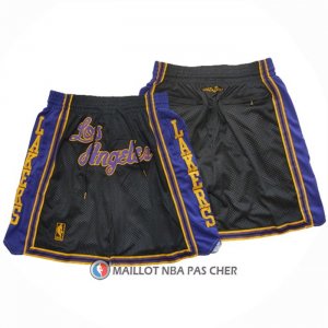 Short Los Angeles Lakers Mitchell & Ness Just Don Noir