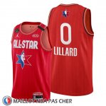 Maillot All Star 2020 Portland Trail Blazers Damian Lillard Rouge