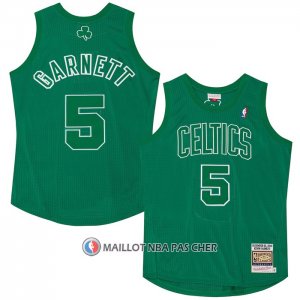 Maillot Boston Celtics Kevin Garnett NO 5 Mitchell & Ness 2012 Vert