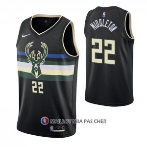 Maillot Milwaukee Bucks Khris Middleton Statement 2020 Noir