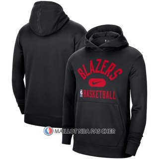 Veste a Capuche Portland Trail Blazers Performance Practice 2021-22 Noir