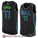 Maillot Mavericks Luka Doncic 77 Ciudad 2017-18 Noir