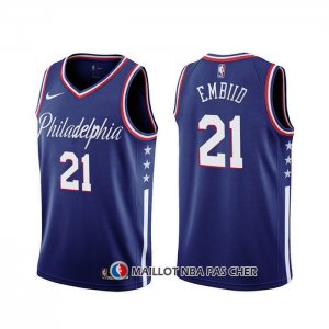 Maillot Philadelphia 76ers Joel Embiid Ville 2019-20 Bleu