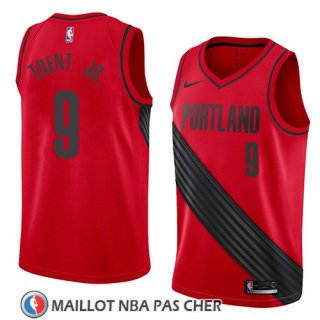 Maillot Portland Trail Blazers Gary Trent Jr. No 9 Statement 2018 Rouge