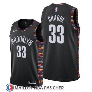 Maillot Brooklyn Nets Allen Crabbe Ville 2019 Noir