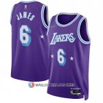 Maillot Los Angeles Lakers LeBron James NO 6 Ville Edition 2021-22 Volet