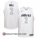 Maillot Washington Wizards Wall 2 Ciudad 2017-18 Blanc