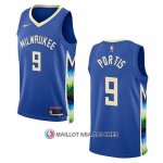 Maillot Milwaukee Bucks Bobby Portis NO 9 Ville 2022-23 Bleu