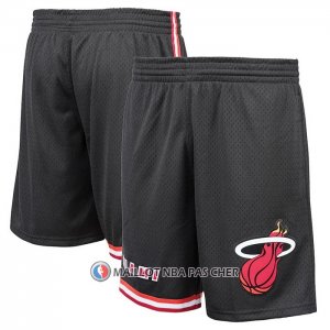 Short Miami Heat Mitchell & Ness Noir