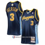 Maillot Denver Nuggets Allen Iverson NO 3 Mitchell & Ness 2006-07 Bleu2