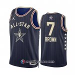 Maillot All Star 2024 Boston Celtics Jaylen Brown NO 7 Bleu