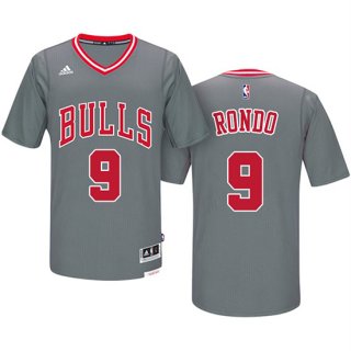 Maillot Manga Cort Rajon Rondo Bulls 9 Gris