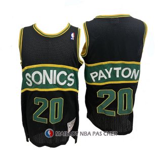 Maillot Seattle Supersonics Gary Payton Mitchell & Ness 1994-95 Noir
